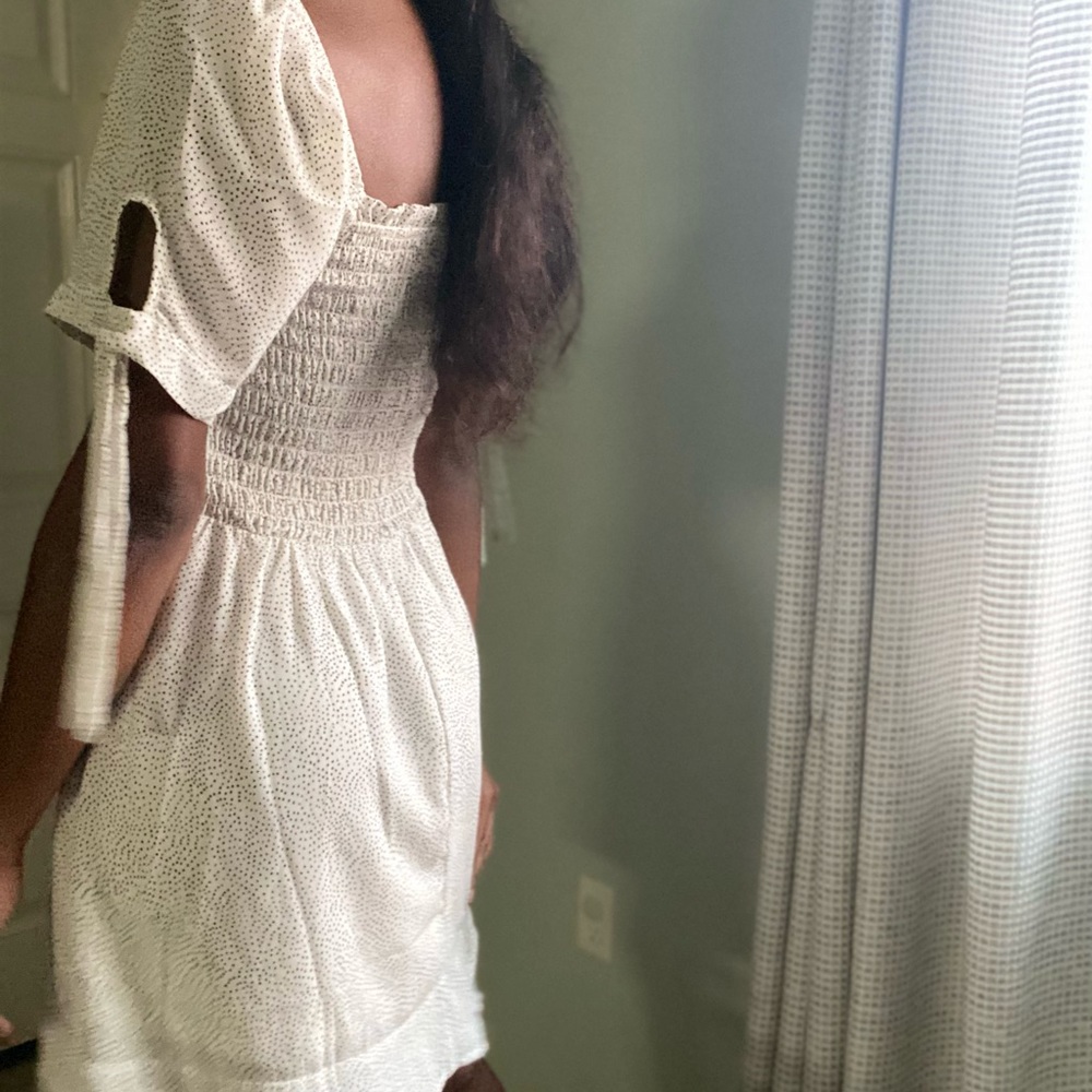 Mini polka dot dress